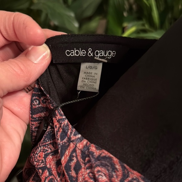 Cable & Gauge Pink and Blue Ruched Tank Top - Picture 2 of 3